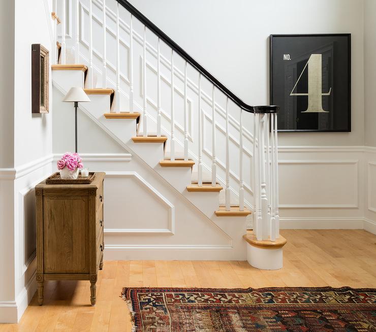 Classic staircase by Kelly McGuill with architectural detailing